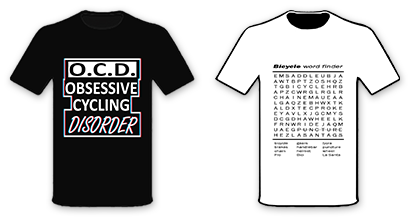 Obsesive, Cycling, Disorder - Wordfinder T-shirts